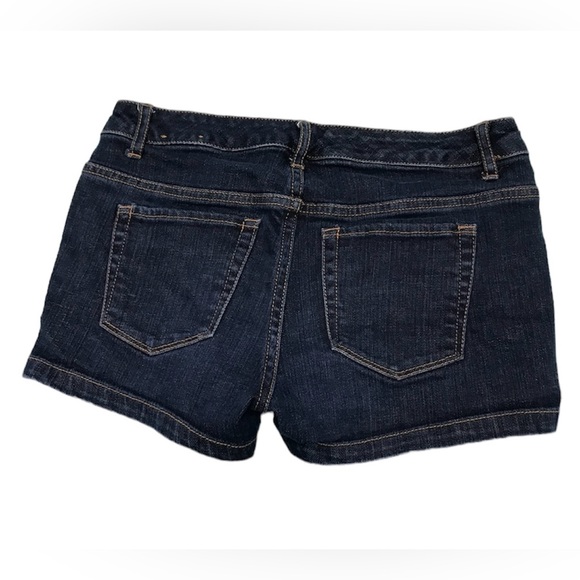 Insider Premium Denim Dark Wash Jean Shorts Low Rise 00 - Picture 2 of 7